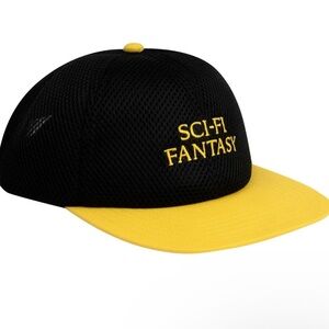 NEW NWT Sci-Fi Fantasy Logo Hat Black and Yellow